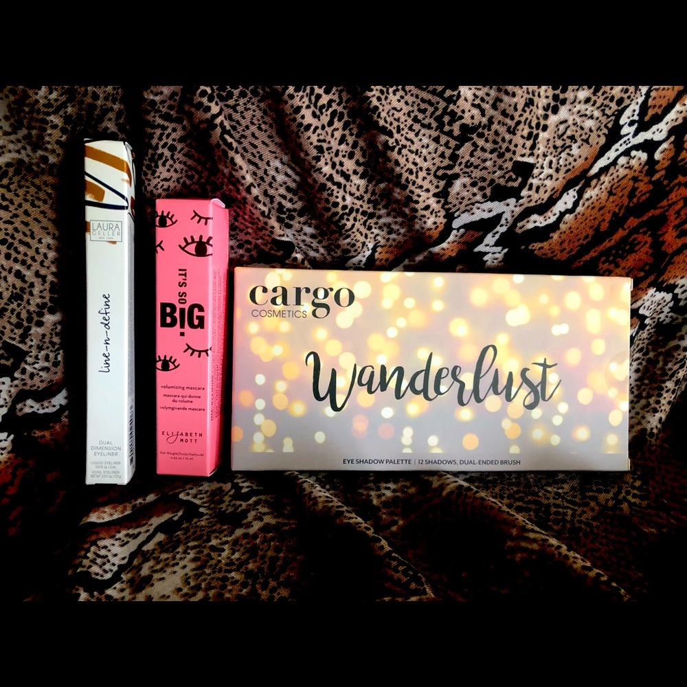 Cargo, Elizabeth Mott, Laura Geller LUX Cosmetic Triple Bundle (3 pieces)